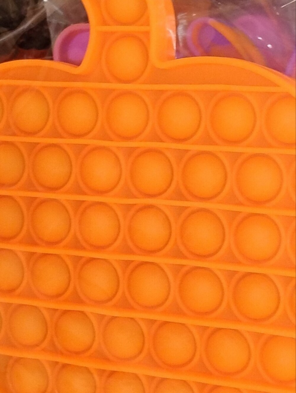 Orange Pumpkin Silicone Pop-It Fidget Toy